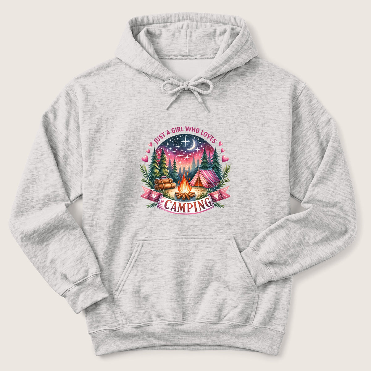 Girl Who Loves Camping Hoodie