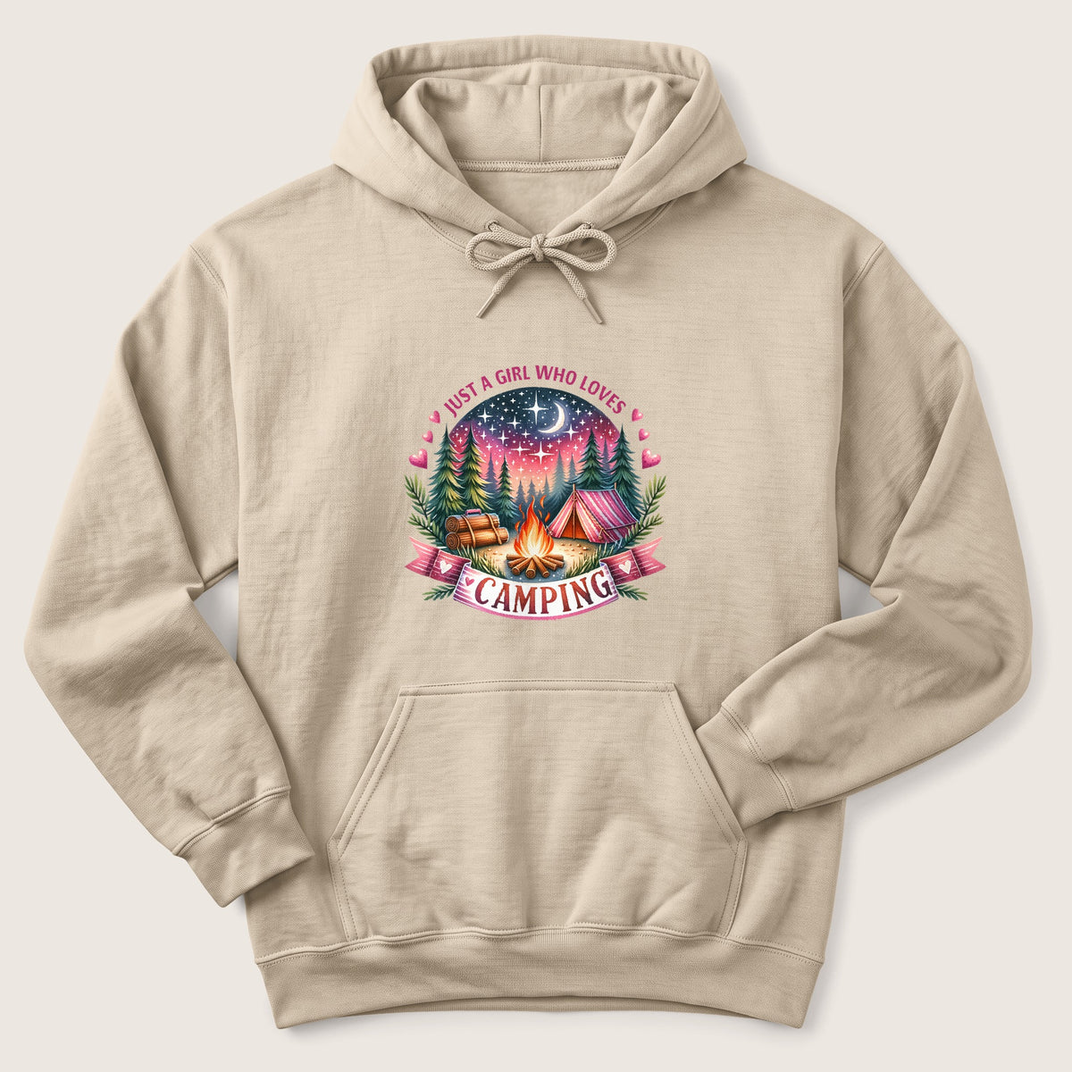 Girl Who Loves Camping Hoodie