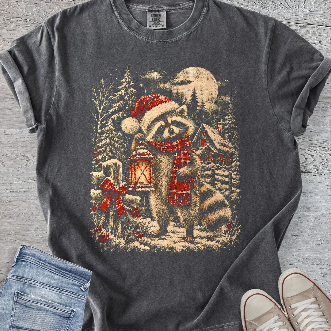 Cozy Christmas Raccoon
