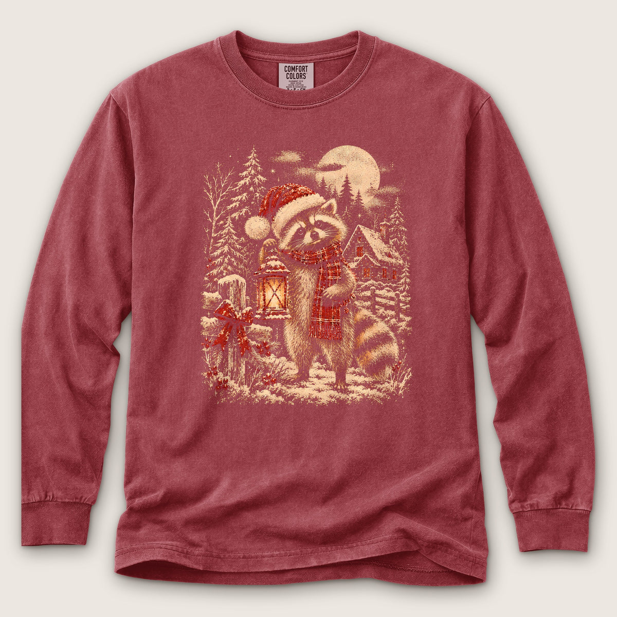 Christmas Raccoon Premium LS