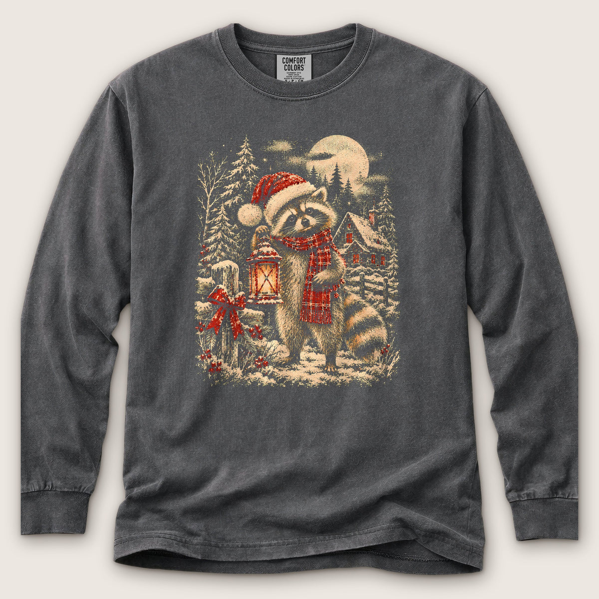 Christmas Raccoon Premium LS