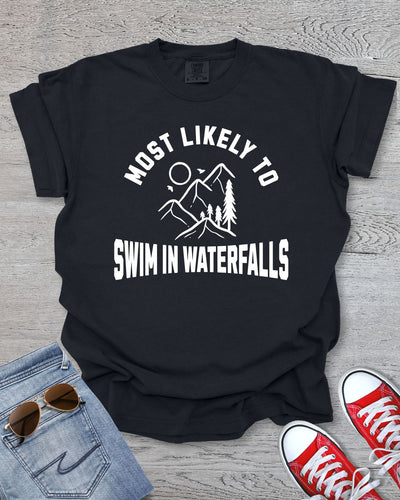 Swims in Waterfalls Premium Tee