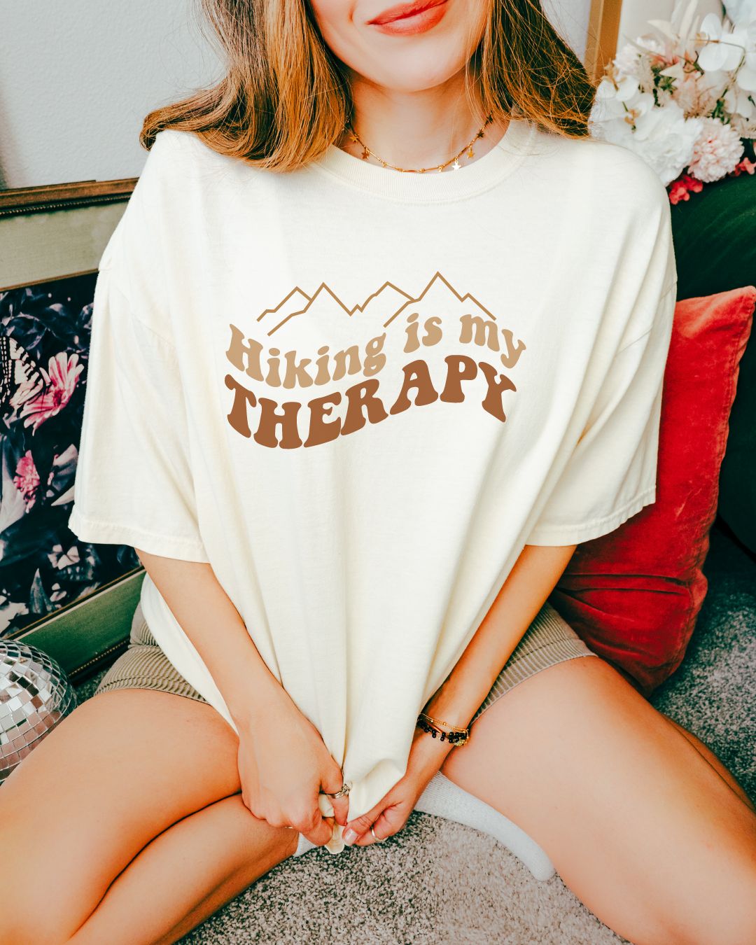 Hiking Is My Therapy Premium Tee