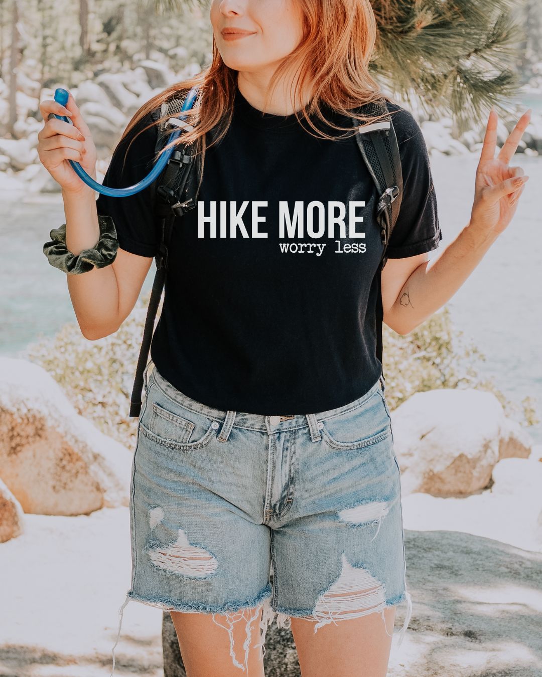 Hike More Worry Less Premium Tee