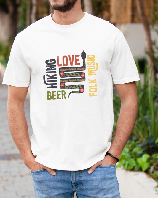 Folk, Love and Hiking Premium Tee