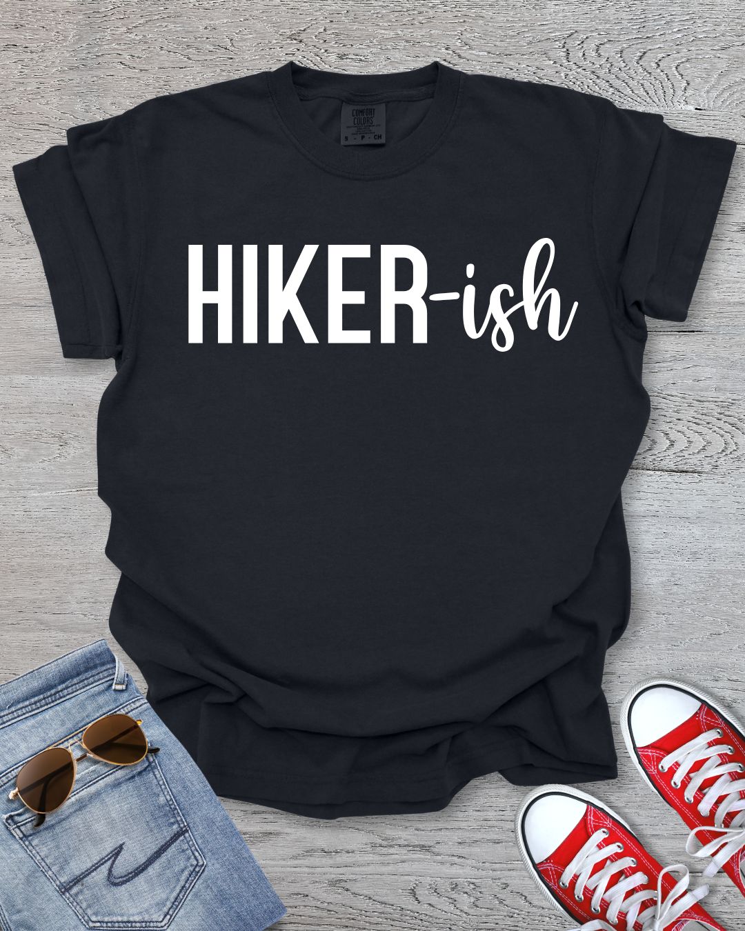 HIKER-ish Minimalist Premium Tee - White Text