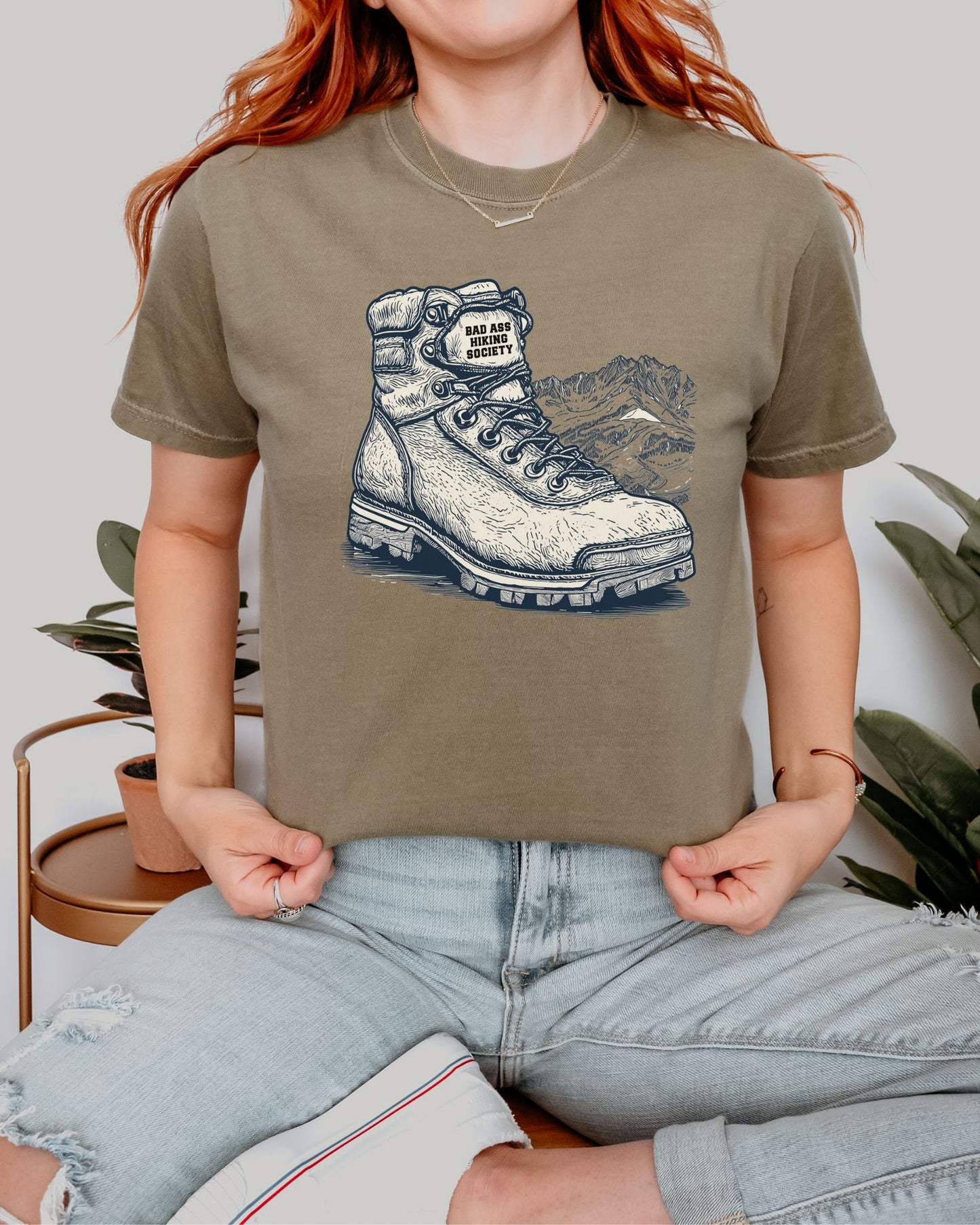 Bad Ass Hiking Society Premium Graphic Tee