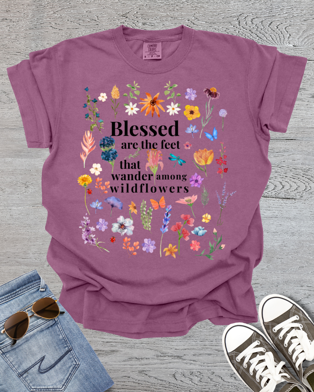 Wander Among Wildflowers Premium Tee