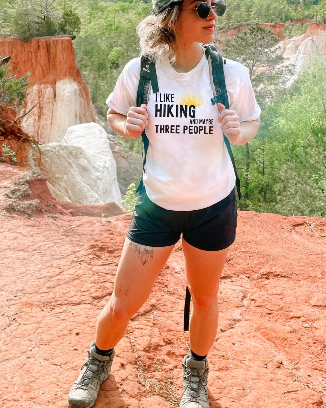 I Like Hiking and Maybe Three People Premium Tee