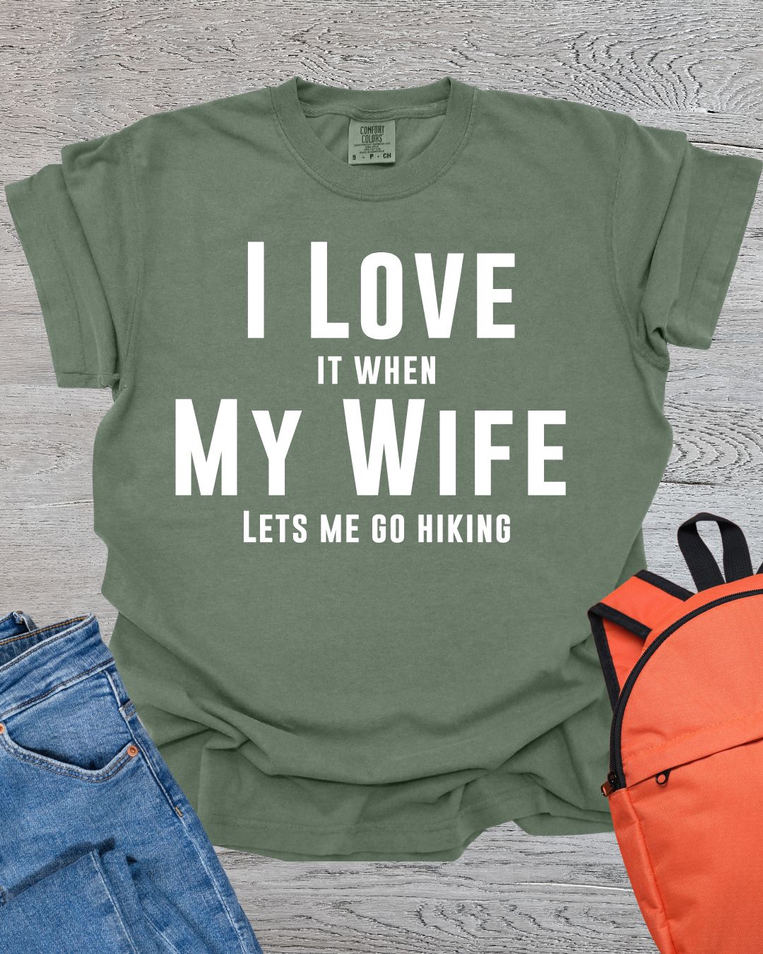 Wife Lets Me Hike Premium Tee