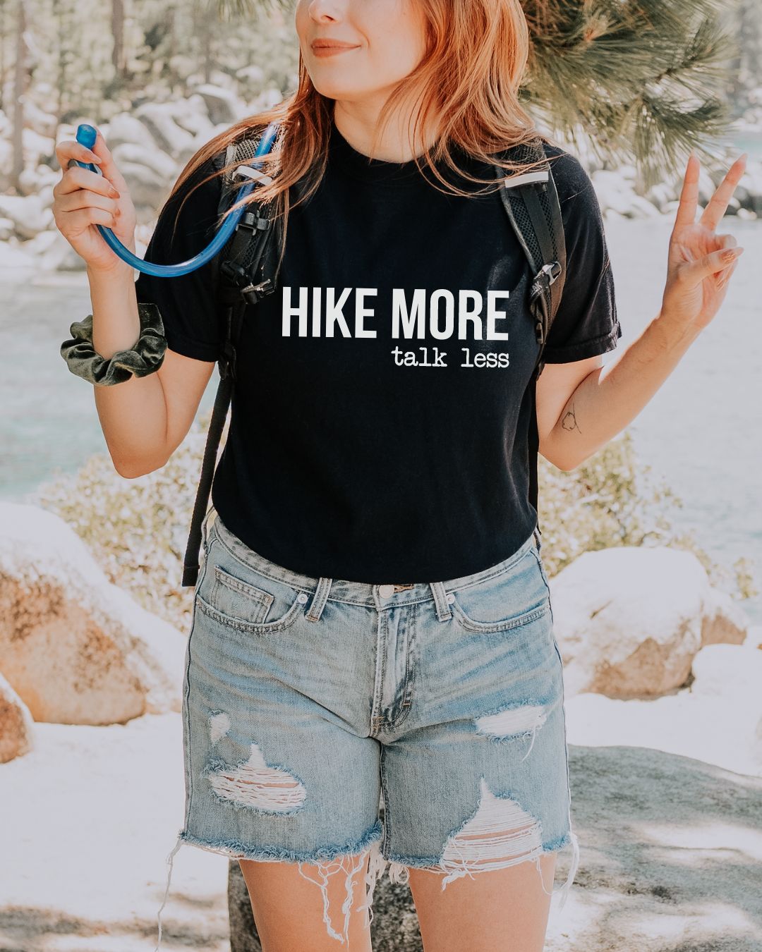 Hike More Talk Less Premium Tee