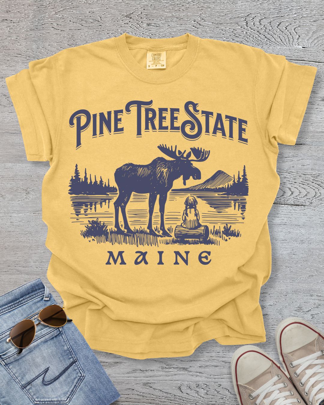 Pine Tree State _ Maine Premium Tee
