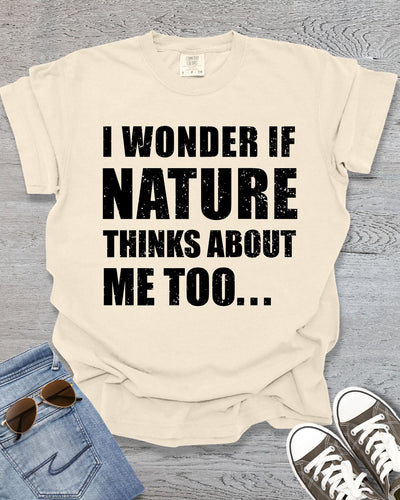 I Wonder if Nature Thinks About Me Premium Tee