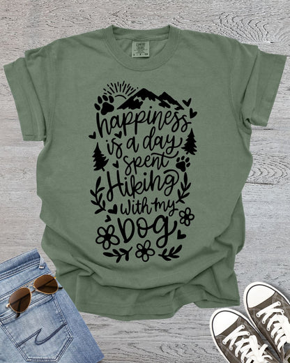 Happiness is Hiking with my Dog Premium Tee