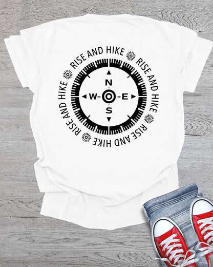 Rise and Hike Front/Back Side Premium Tee