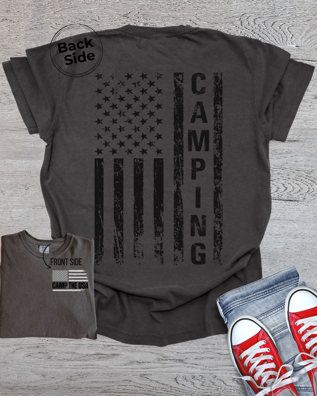 Camp USA Premium Tee_Front/Back