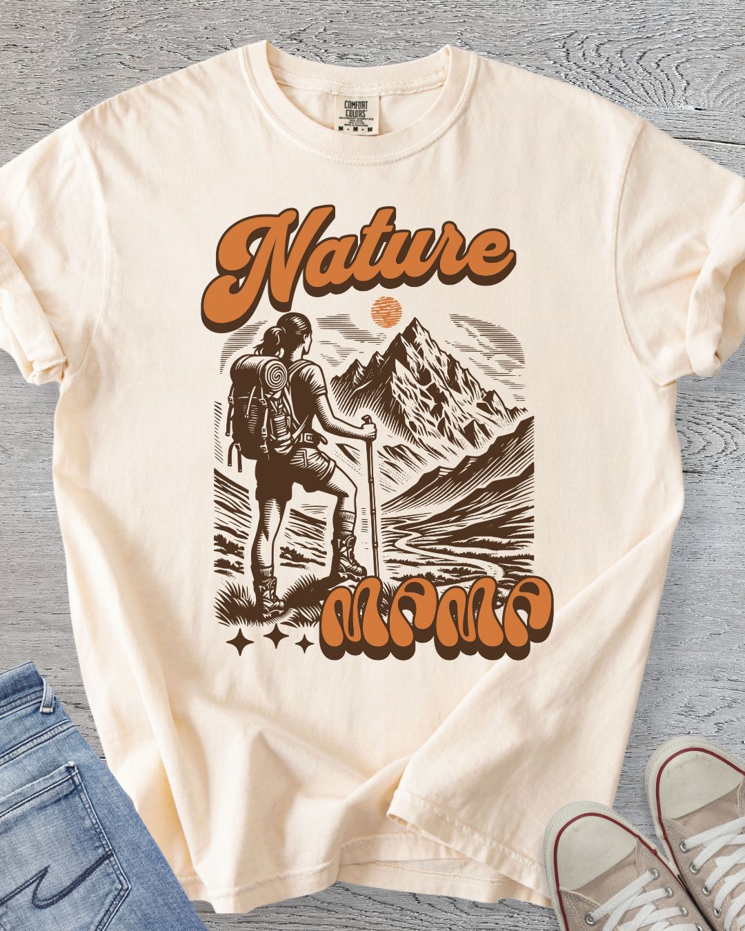 Nature Mama Retro Premium Tee