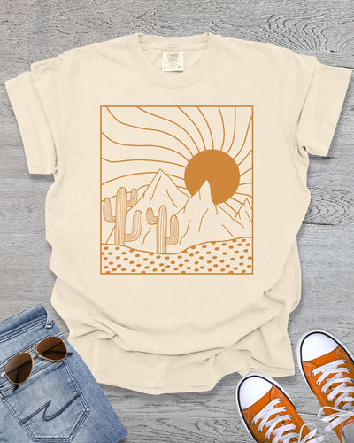 Boho Desert Sunset Premium Tee