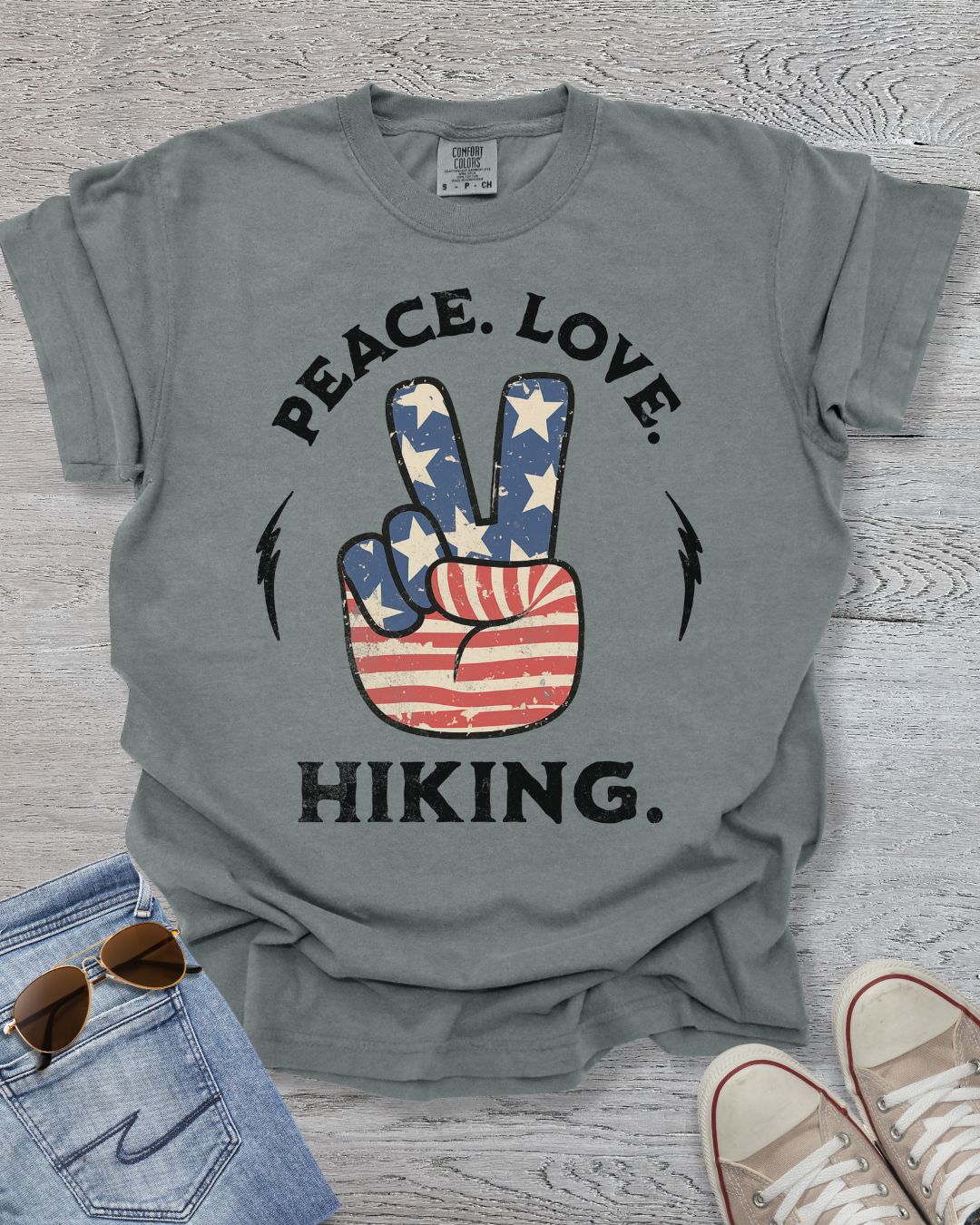 Peace.Love.Hiking. Premium Tee