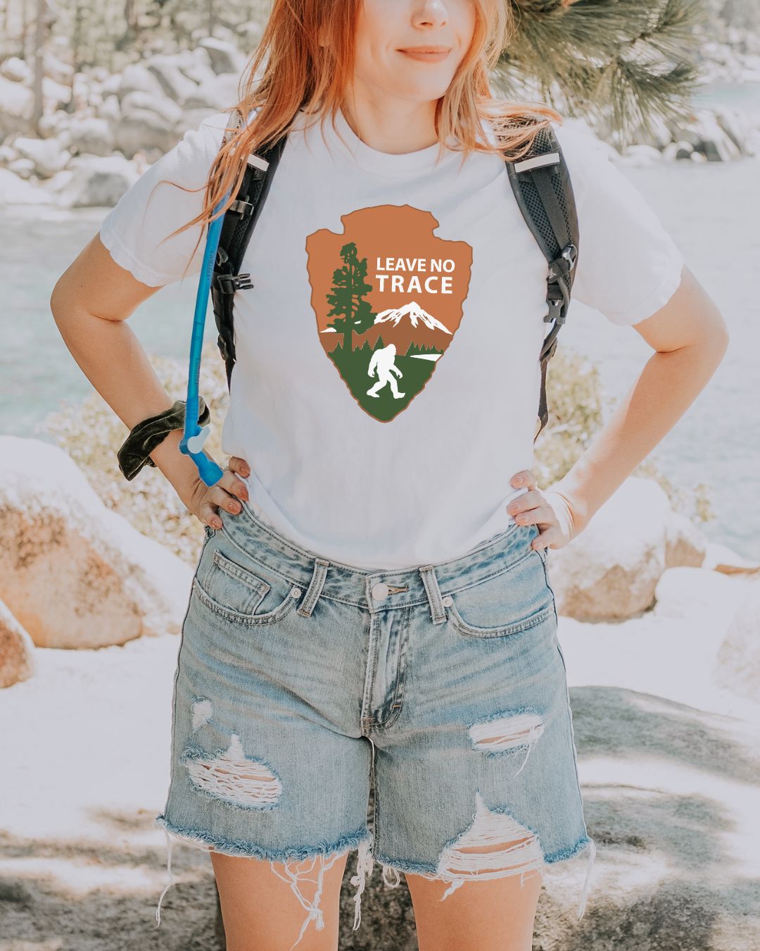 Bigfoot's  Message- Leave No Trace Premium Tee