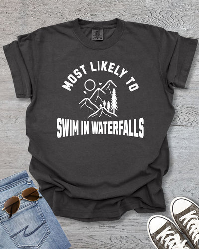 Swims in Waterfalls Premium Tee