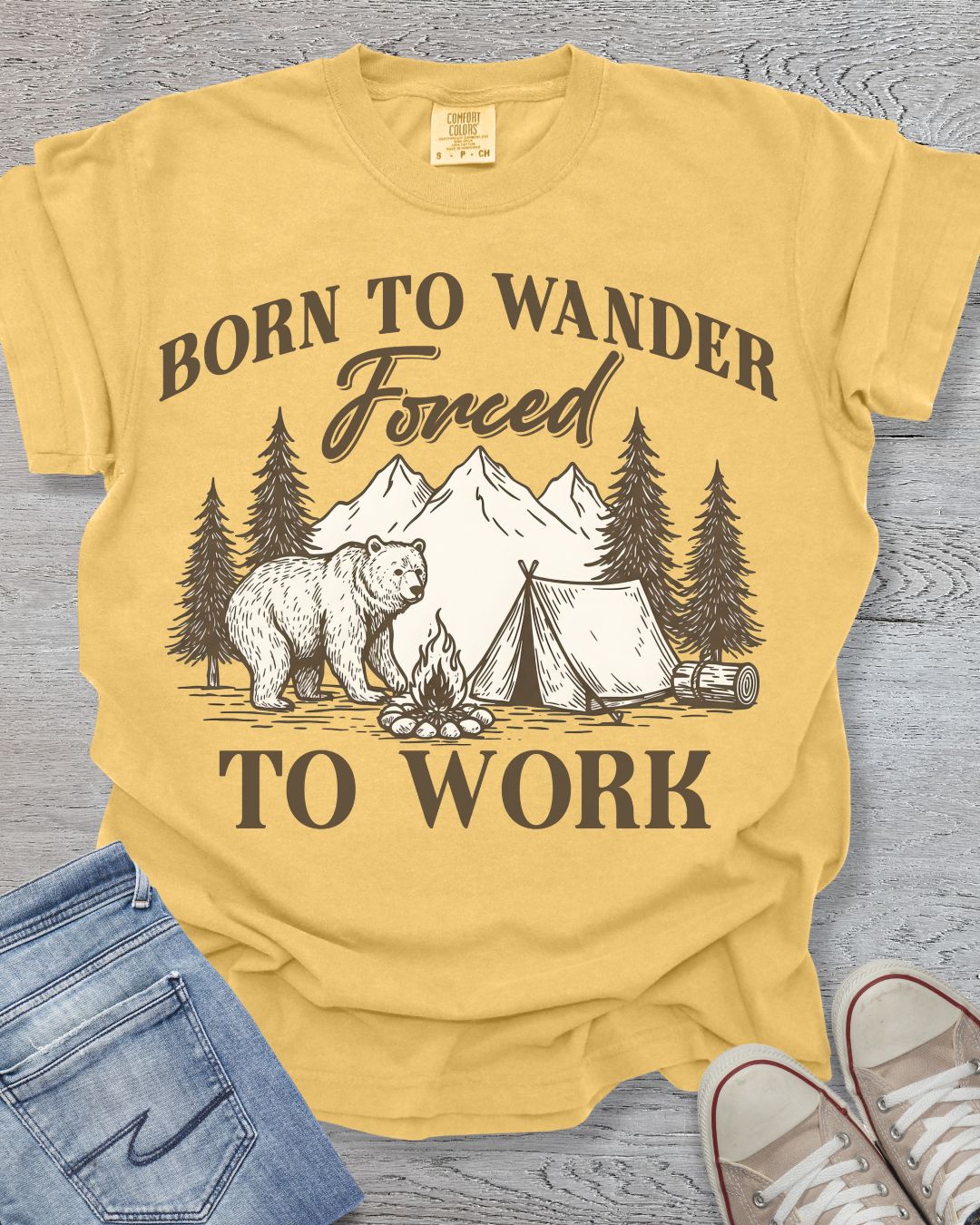 Born to Wander_Bear Premium Tee