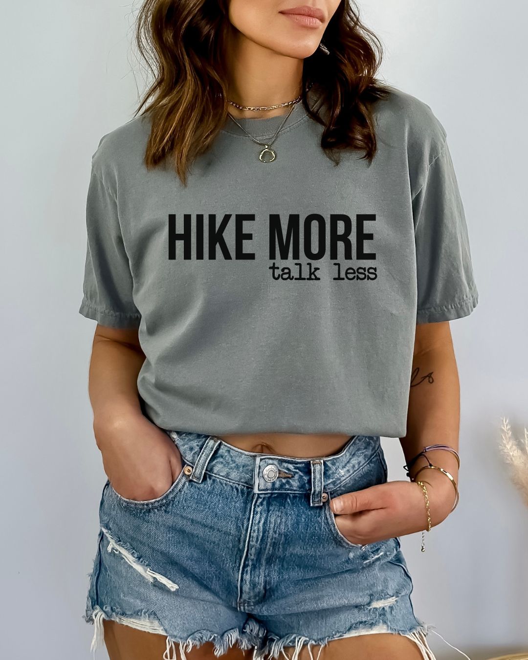 Hike More Talk Less Premium Tee