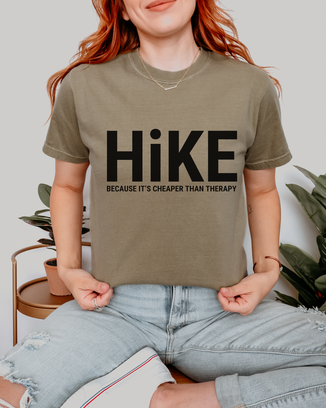 Hiking Is Cheaper Than Therapy Premium Tee