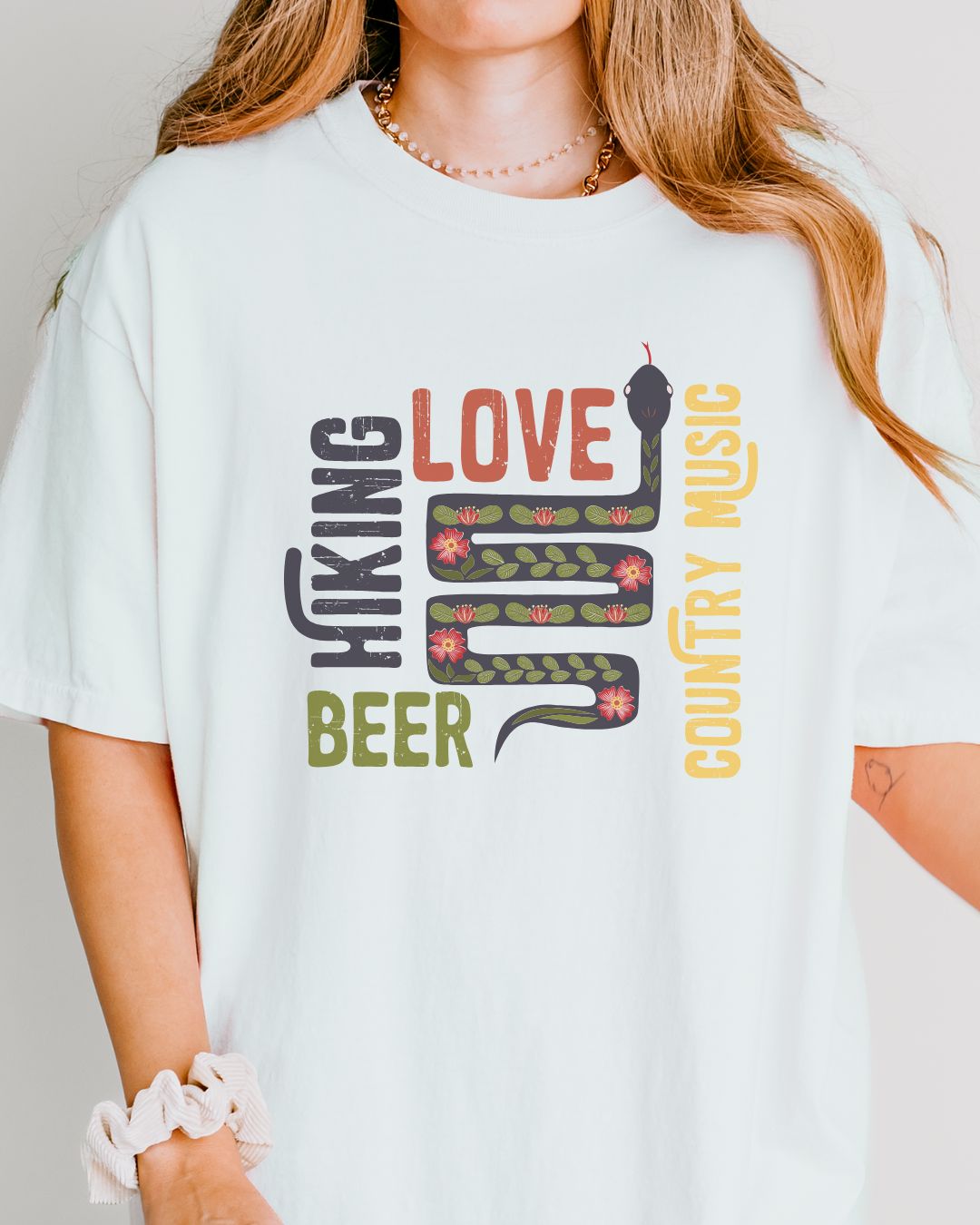 Country Music, Love, Hiking Premium Tee