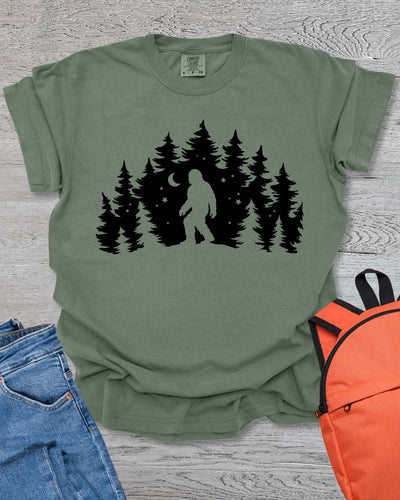 Bigfoot Takes a Stroll Premium Tee