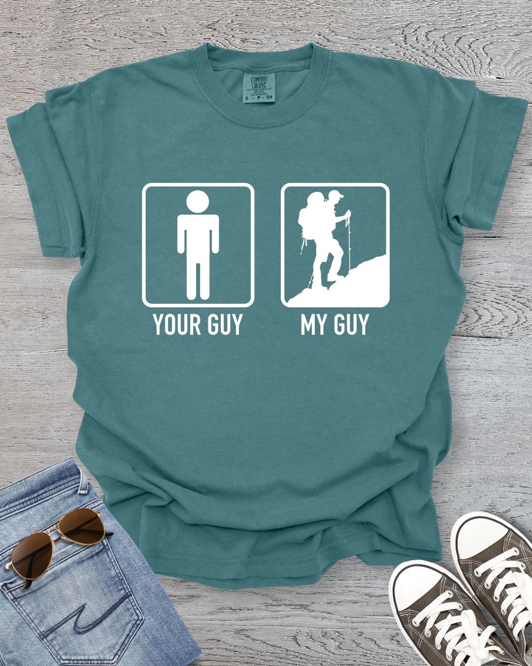 My Guy Climbs Mountains Premium Tee