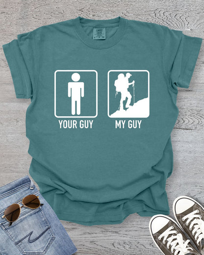 My Guy Climbs Mountains Premium Tee