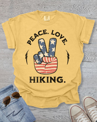 Peace.Love.Hiking. Premium Tee