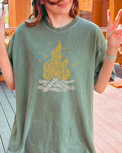 Typographic Campfire Premium Tee