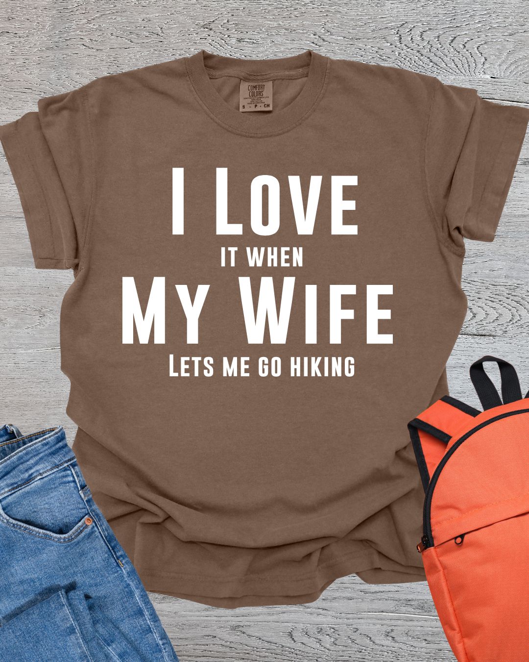 Wife Lets Me Hike Premium Tee