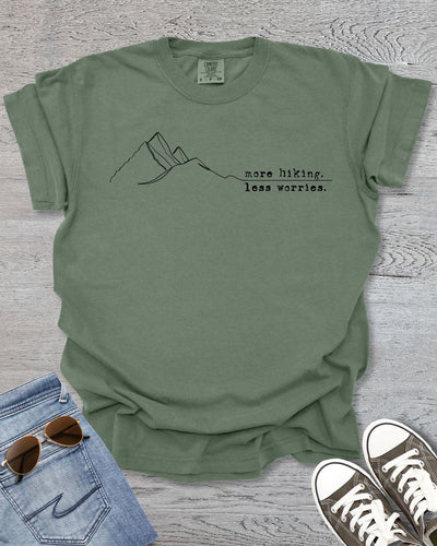 More Hiking Less Worries Premium Tee