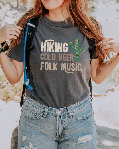 Hiking + Folk Music Premium Tee