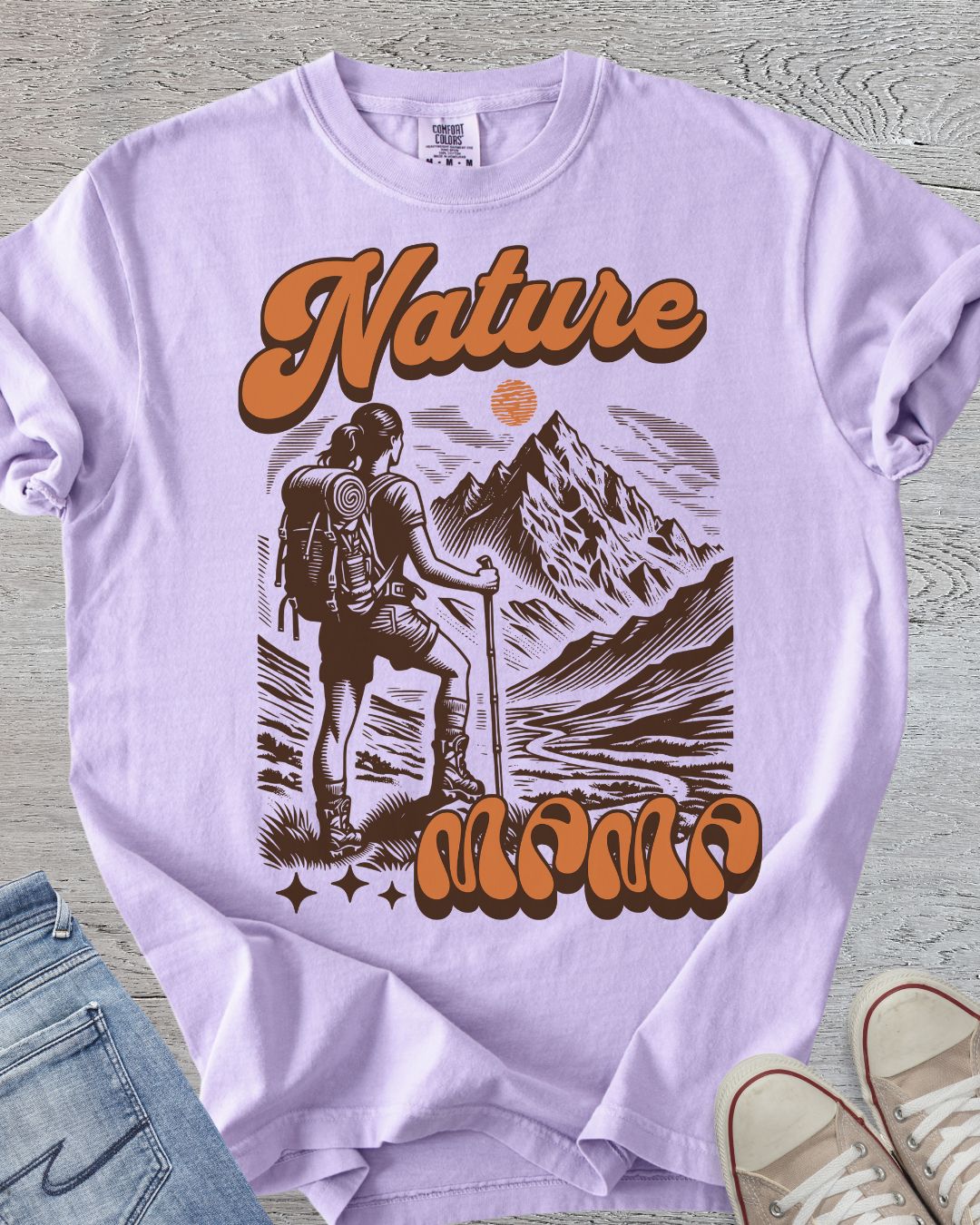 Nature Mama Retro Premium Tee