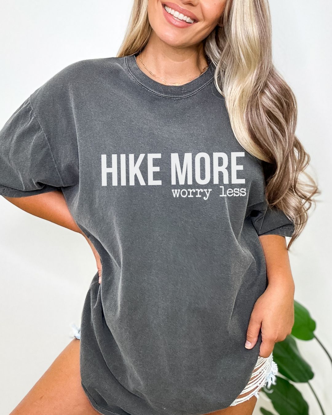 Hike More Worry Less Premium Tee