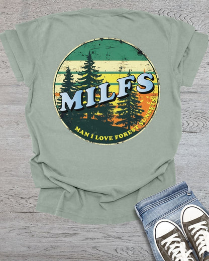 I Love Forest Sunsets Premium Tee (Back Side)