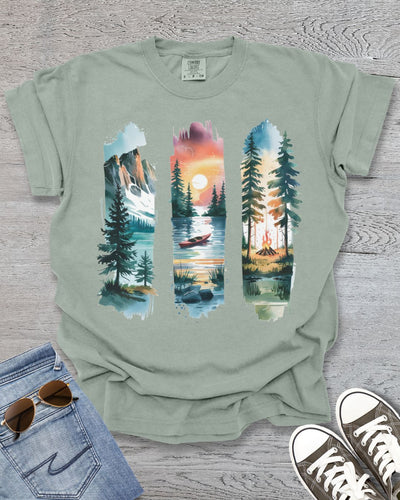Mountain Brushstrokes Premium Tee