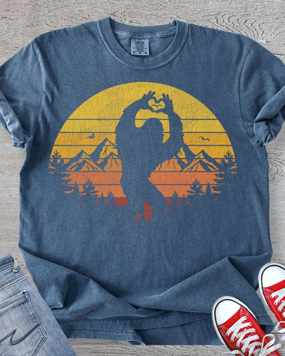 Bigfoot Sunset Premium Tee