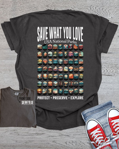 Save What You Love Front/Back Side Premium Tee