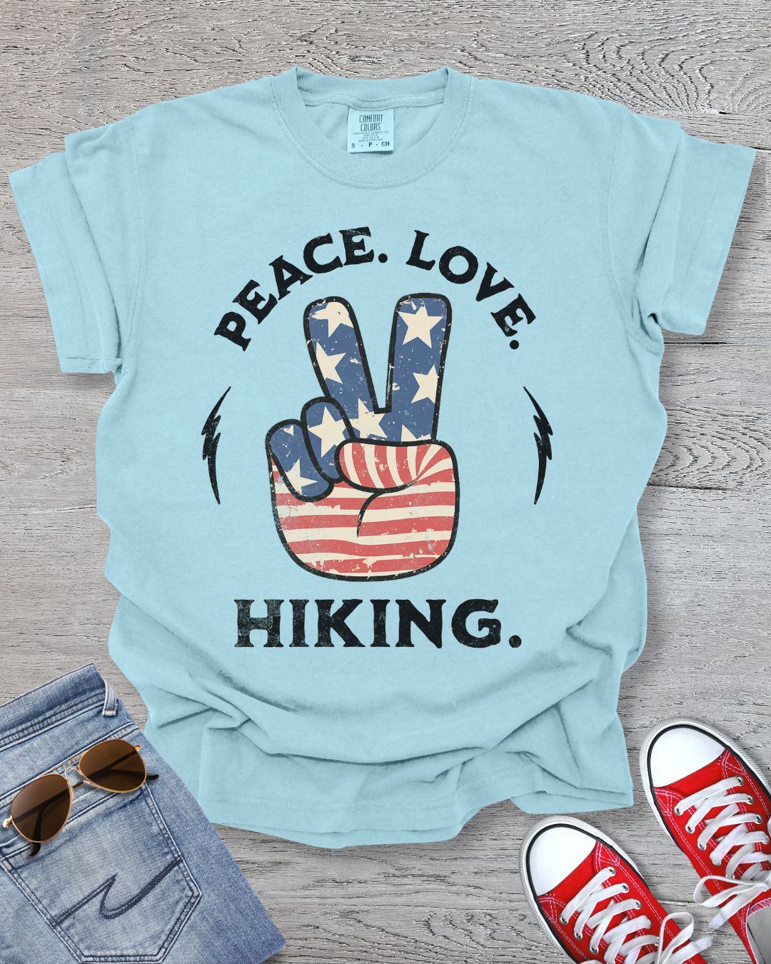 Peace.Love.Hiking. Premium Tee