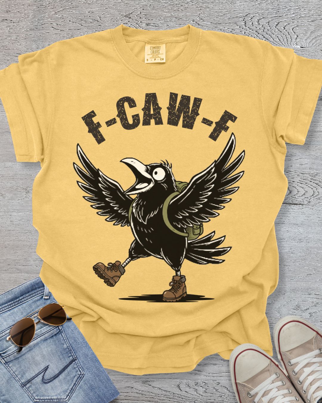 F Caw F Crow Hiking Premium Tee