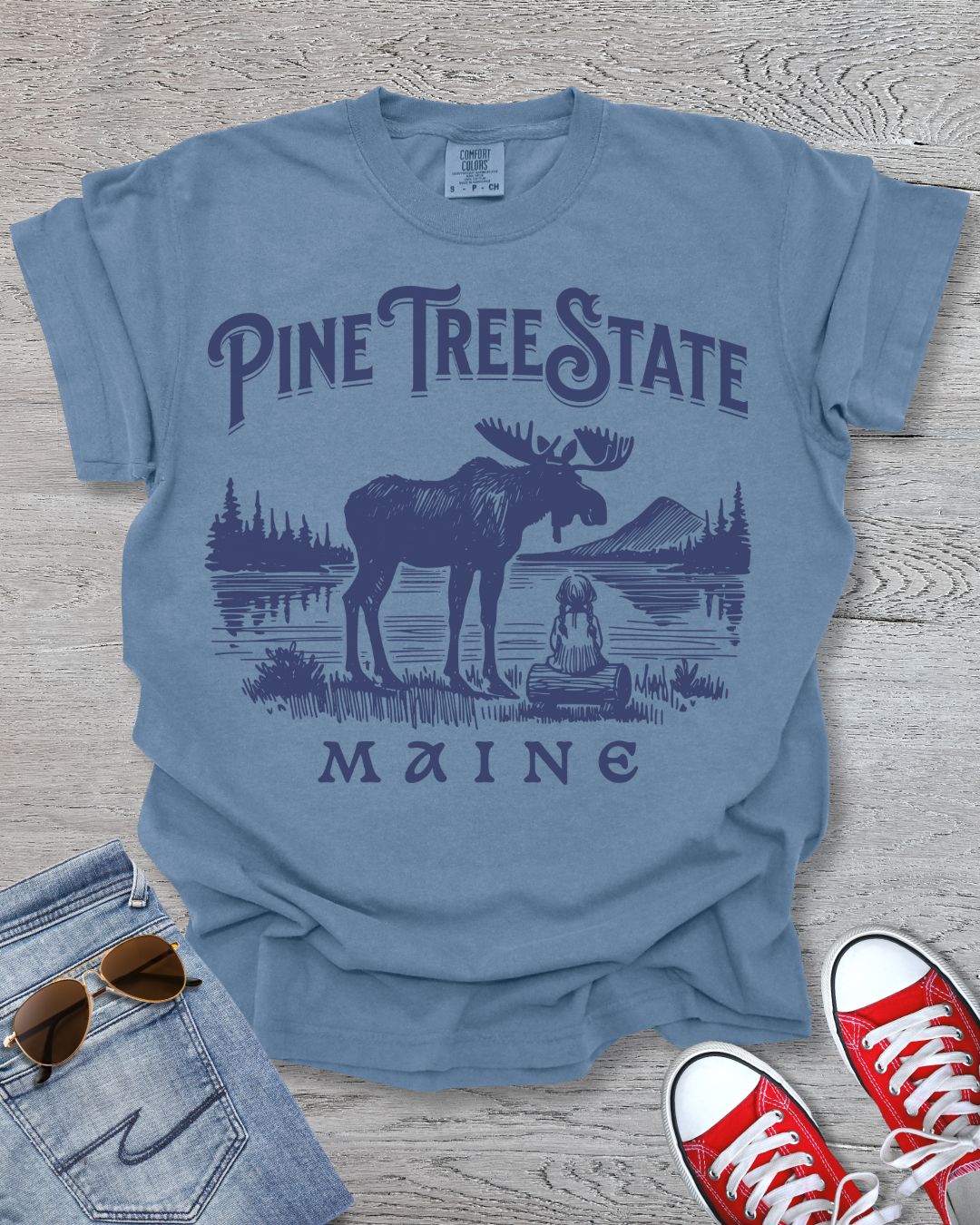 Pine Tree State _ Maine Premium Tee