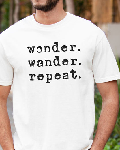 Wonder. Wander. Repeat. Premium Tee