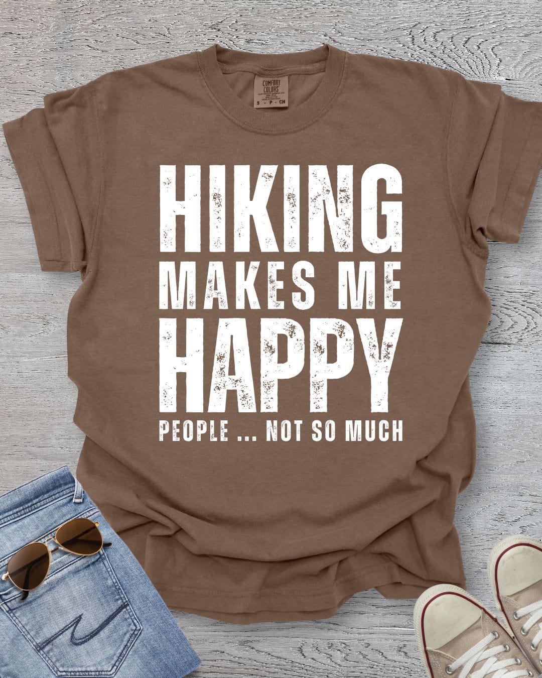 Hiking Makes Me Happy, People Not So Much Premium Tee