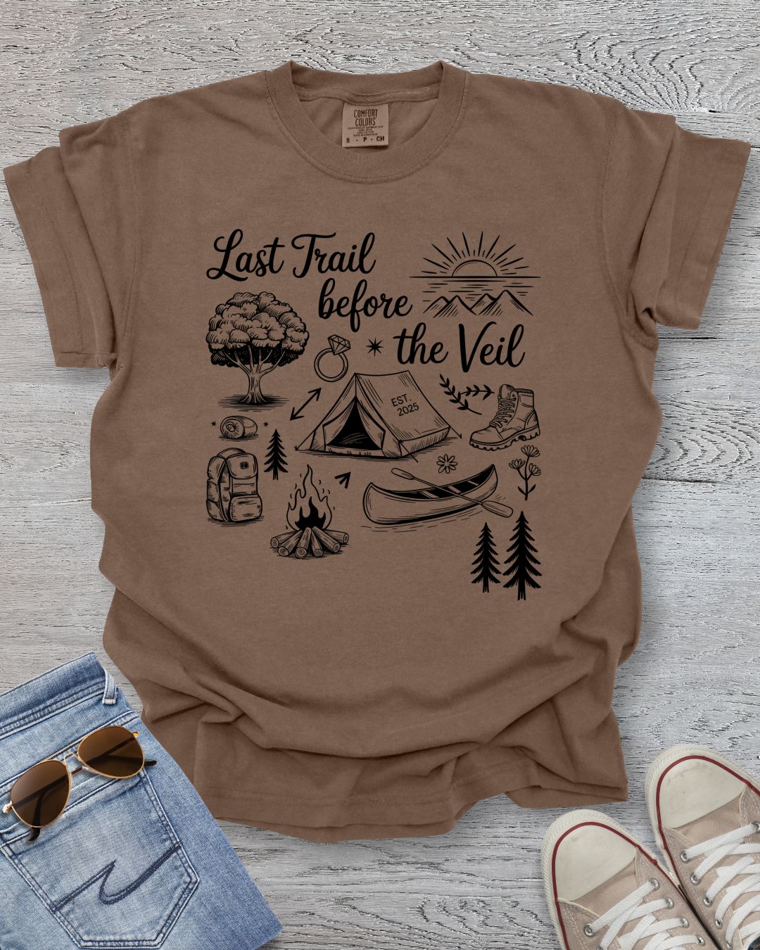Hiking & Camping Bachelorette Premium Tee