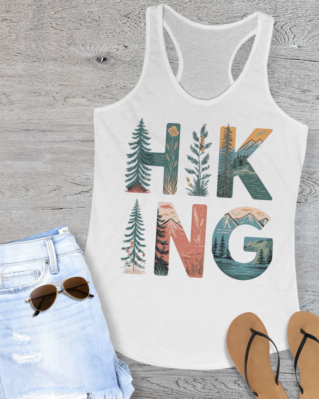 Hike Life Fitted Tank Top